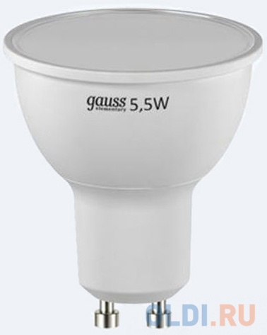 Лампа светодиодная полусфера Gauss LED Elementary MR16 5.5W GU10 5.5W 2700K в Москвe