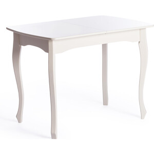 TetChair Стол CATERINA PROVENCE бук, мдф, 100+30x70x75 см, Ivory white