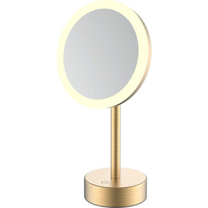 Зеркало косметическое Java с подсветкой, матовое золото (S-M551LB)