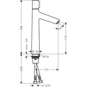 Смеситель для раковины Hansgrohe Talis Select S хром глянцевый (72045000) в Москвe