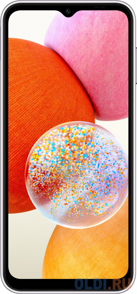 Смартфон Samsung SM-A145 Galaxy A14 64Gb 4Gb серебристый моноблок 3G 4G 2Sim 6.6" 1080x2408 Android 13 50Mpix 802.11 a/b/g/n/ac NFC GPS GSM900/18