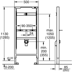 Инсталляция для писсуара Grohe Rapid SL (38517001)