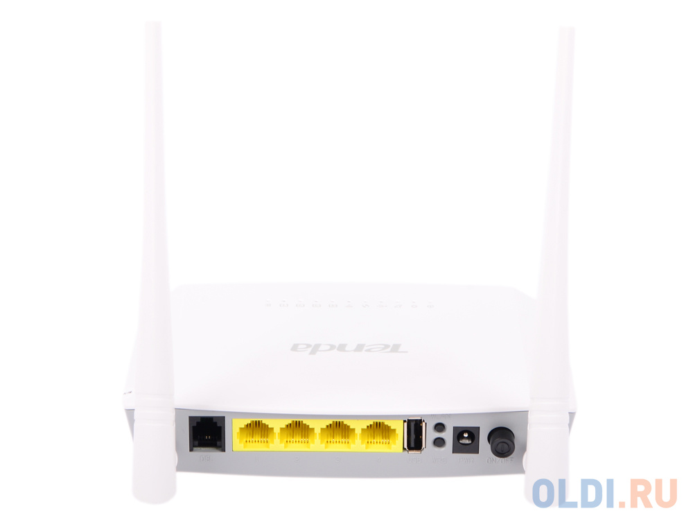 Маршрутизатор ADSL Tenda D301 802.11n 300Mbps 2.4ГГц 4xLAN
