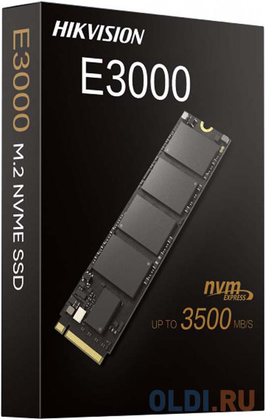 M.2 2280 256GB Hikvision E3000 Client SSD [HS-SSD-E3000/256G] PCIe Gen3x4 with NVMe, MTBF 1.5M, 3D NAND TLC, RTL (150365)