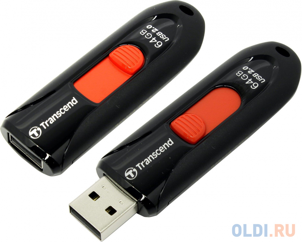 Внешний накопитель 64GB USB Drive <USB 2.0 Transcend 590K (TS64GJF590K)