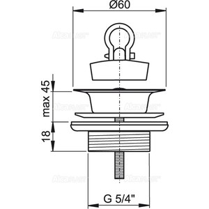 Сифон для раковины AlcaPlast A431 с выпуском A439