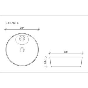 Раковина-чаша Ceramica Nova Element 62х36 овальная (CN6015)