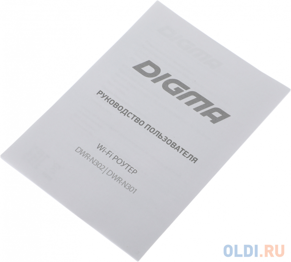 Wi-Fi роутер Digma DWR-N301,  N300,  черный в Москвe