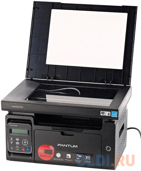 МФУ Pantum M6500W черный (лазерное, ч.б., копир/принтер/сканер, 22 стр/мин, 1200?1200 dpi, 128Мб RAM, лоток 150 стр, Wi-|Fi, USB)