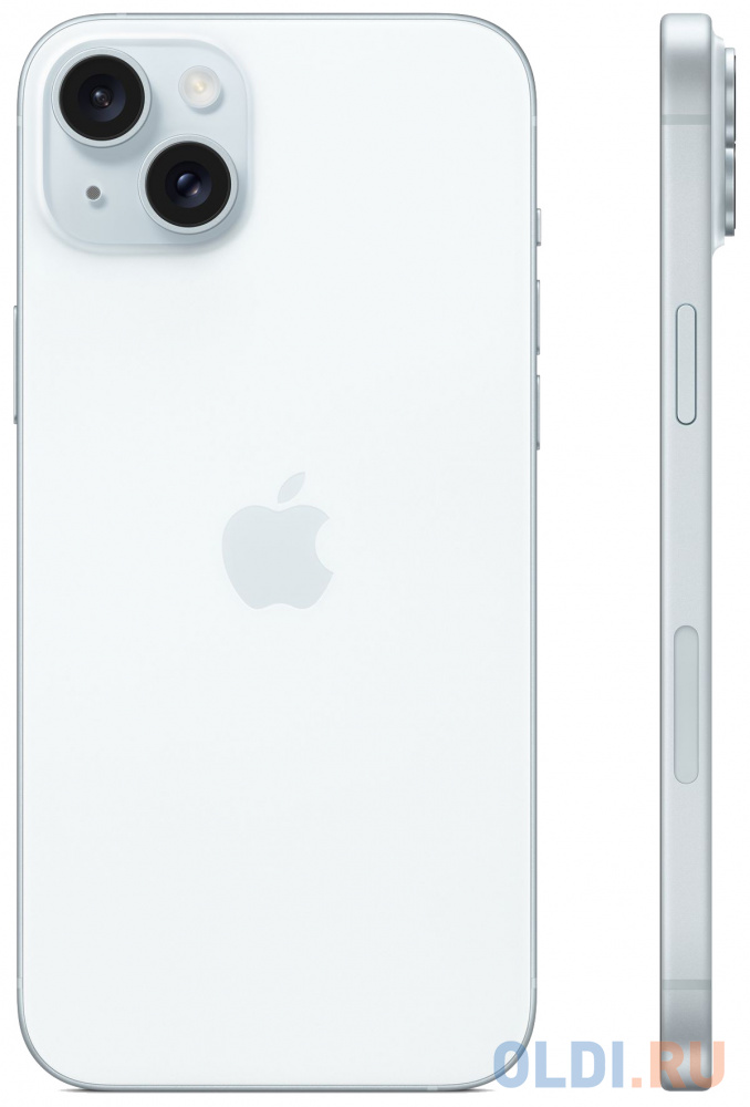 Смартфон Apple A3096 iPhone 15 Plus 128Gb голубой моноблок 3G 4G 2Sim 6.7" 1290x2796 iOS 17 48Mpix 802.11 a/b/g/n/ac/ax NFC GPS Protect
