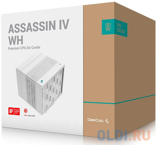 DEEPCOOL ASSASSIN IV WH LGA20XX/1700/1200/115X/AM5/AM4 (6шт/кор,TDP 280W, PWM, DUAL FAN 140mm + 120mm, DUAL Heatsink, 7 Heatpipe, Copper Base, белый)