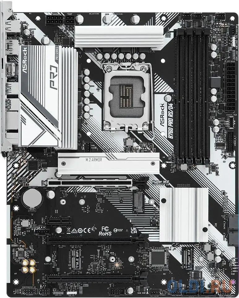 ASROCK B760 PRO RS/D4, LGA1700, B760, 4*DDR4, HDMI+DP, 4xSATA3 6.0 (RAID), M.2 Socket, 4xUSB 3.2, 2xUSB2.0, Type-C, ATX; 90-MXBKS0-A0UAYZ в Москвe