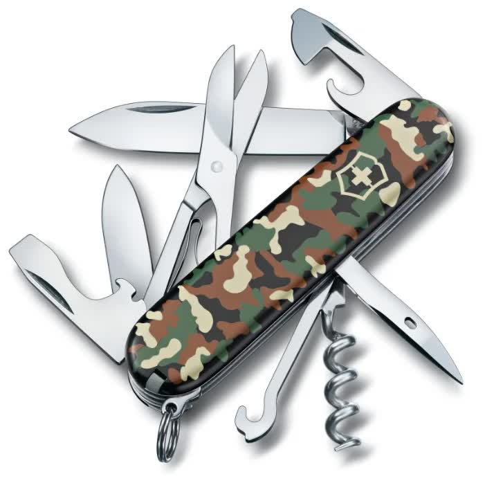 Нож Victorinox Climber, 91 мм, 14 функций, камуфляж