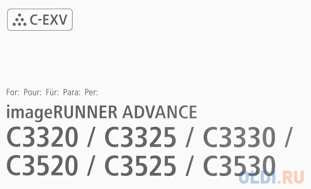 Совместимый тонер-картридж черный EXV49 Bk с чипом для Canon imageRUNNER ADVANCE C3020/C3320/C3320F/C3320L/C3325/C3330/C3520/C3520i/C3525/C3525i/C3530