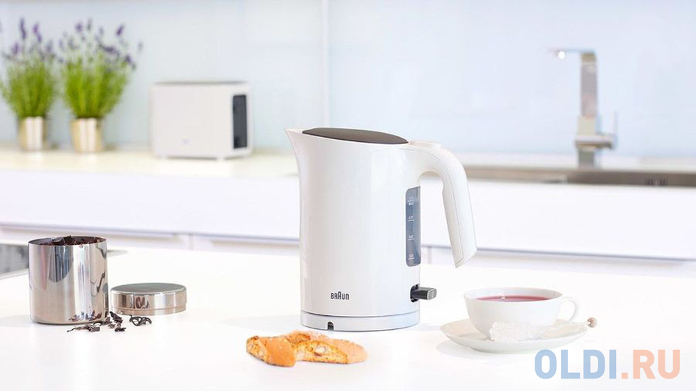 Чайник электрический Braun WK3100 2200 Вт белый 1.7 л пластик