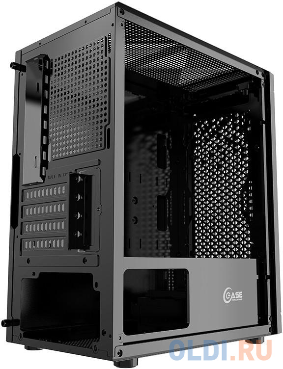 Корпус microATX Powercase CMIMZB-L3 Без БП чёрный в Москвe