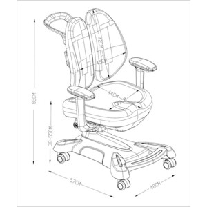 Детское кресло FunDesk Bellis pink cubby