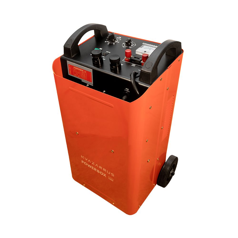Пуско-зарядное устройство KVAZARRUS PowerBox 1000, 1000А, любая емкость, 100 А, черный/оранжевый (7217)