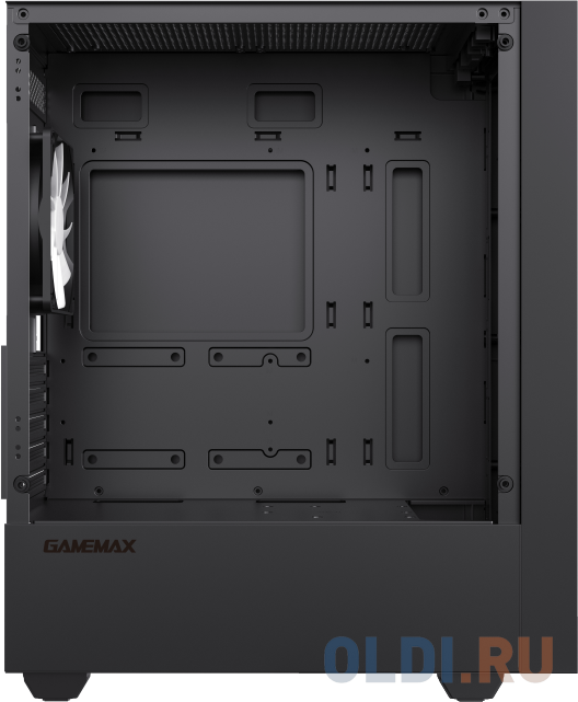 Компьютерный корпус mATX, без блока питания/ Gamemax STORM BK mATX case, black, w/o psu, w/1xUSB3.0+2xUSB2.0, Combo Audio, w/1x12cm FRGB rear fan (FN-