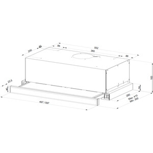 Вытяжка встраиваемая Kuppersberg SLIMLUX 60 BX