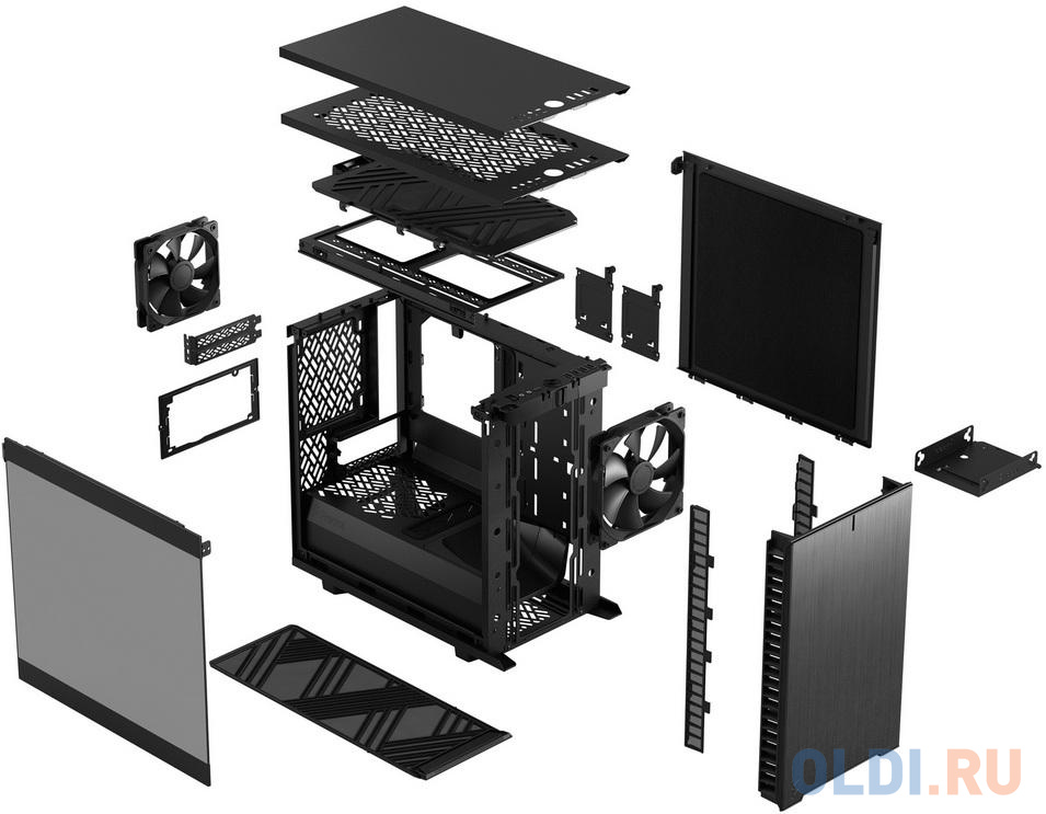 Корпус mini-ITX Fractal Design Define 7 Nano Без БП чёрный