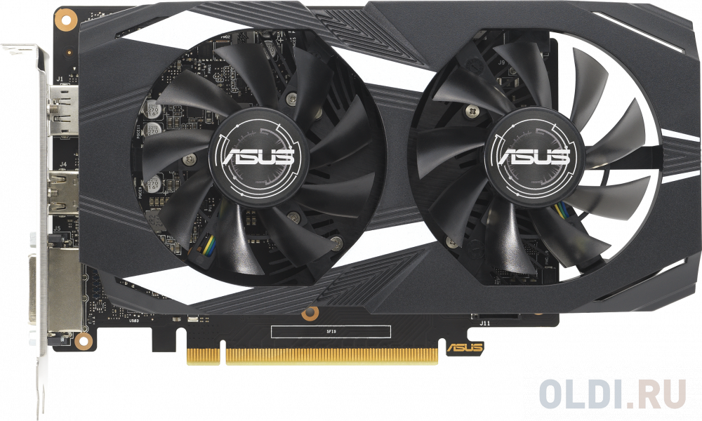 ASUS DUAL-GTX1650-4GD6-P-V2//GTX1650 DVI HDMI DP 4G D6; 90YV0GX9-M0NA00