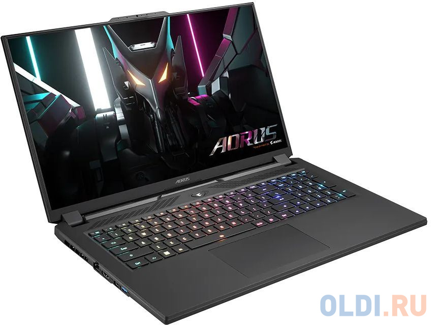 Ноутбук Gigabyte Aorus 17H BXF Core i7 13700H 16Gb SSD1Tb NVIDIA GeForce RTX4080 12Gb 17.3" IPS FHD (1920x1080) Free DOS black WiFi BT Cam (BXF-7