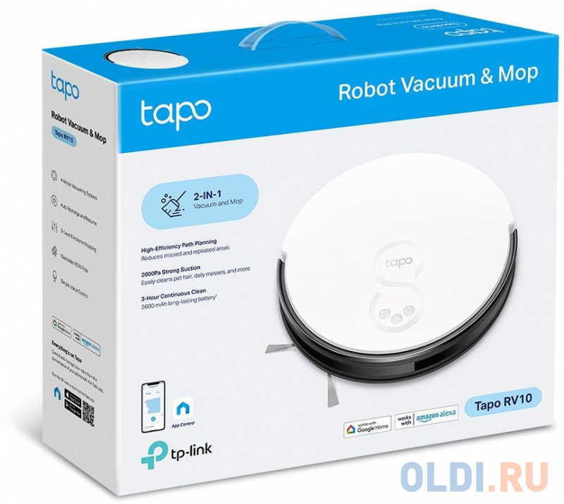 Пылесос-робот TP-Link Tapo RV10 25Вт белый