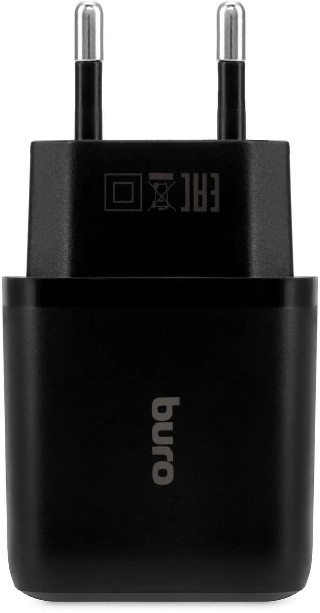 Сетевое зарядное устройство Buro BUWH1 15.5 Вт, 2xUSB, черный (BUWH15S200BK)