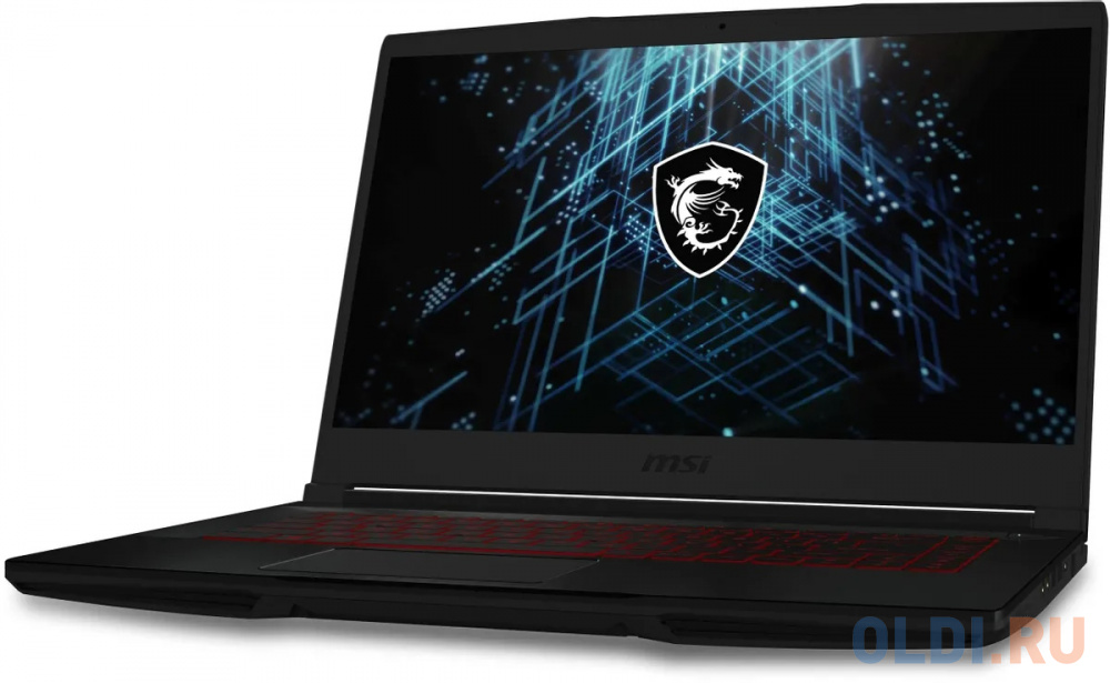 Ноутбук игровой MSI GF63 Thin 12UC-1036XRU, 15.6",  IPS, Intel Core i5 12450H 2ГГц, 8-ядерный, 16ГБ DDR4, 512ГБ SSD,  NVIDIA GeForce  RTX 3050 дл