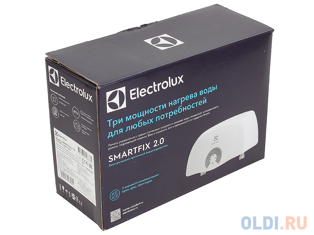 Водонагреватель проточный Electrolux SMARTFIX 2.0 TS (3,5 kW) - кран+душ