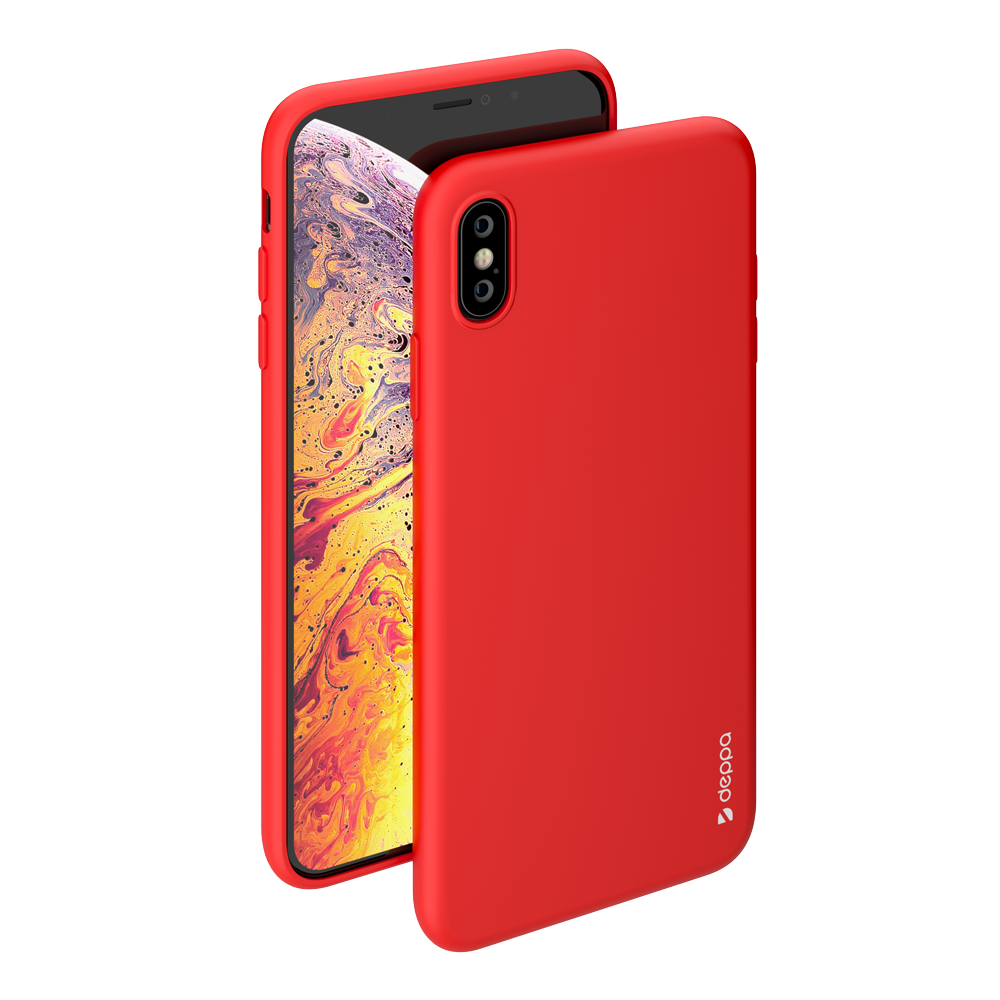Чехол-накладка Deppa Gel Color Case для смартфона Apple iPhone XS Max, красный (31236)