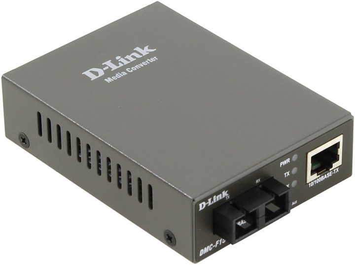 Медиаконвертер D-Link DMC-F15SC 10/100 UTP в 100Мб SM Fiber