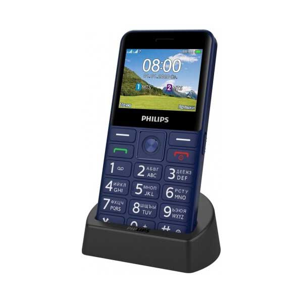 Мобильный телефон Philips Xenium E207 Blue (E207 Blue) в Москвe