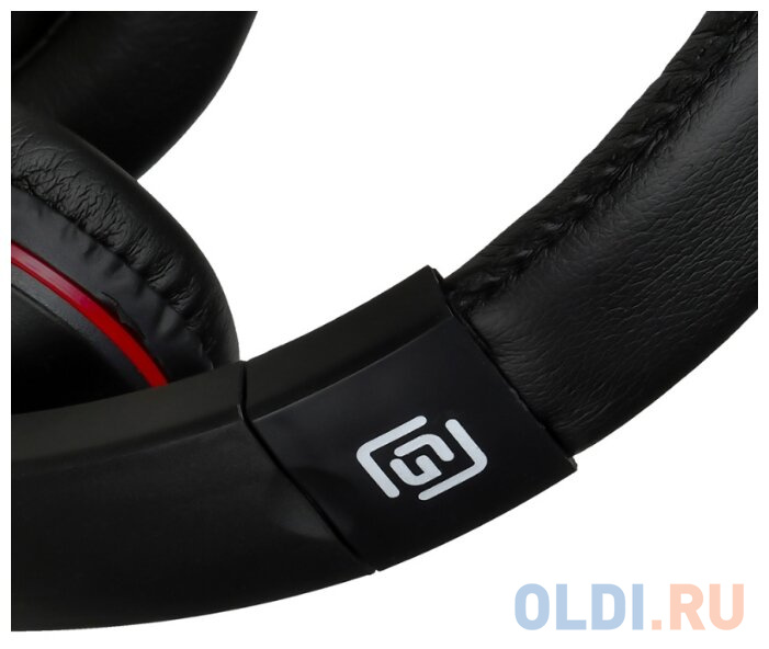 Наушники с микрофоном Oklick HS-L390G DRAGON черный/красный 1.8м мониторные оголовье (JD-728S)