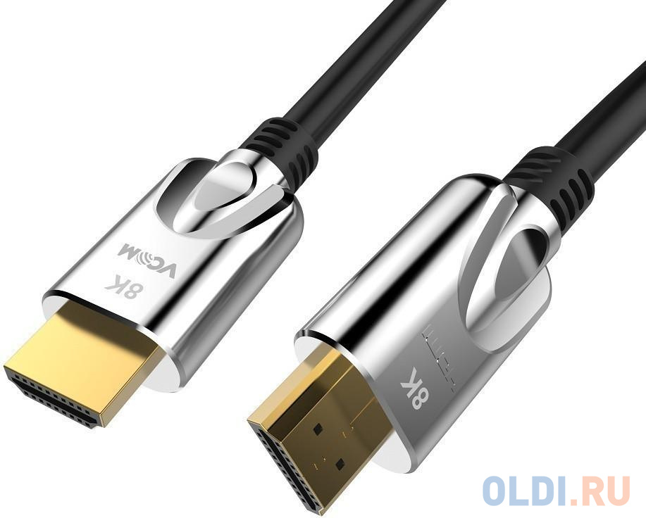 Кабель HDMI 2м VCOM Telecom CG862-2M круглый черный/серебристый в Москвe