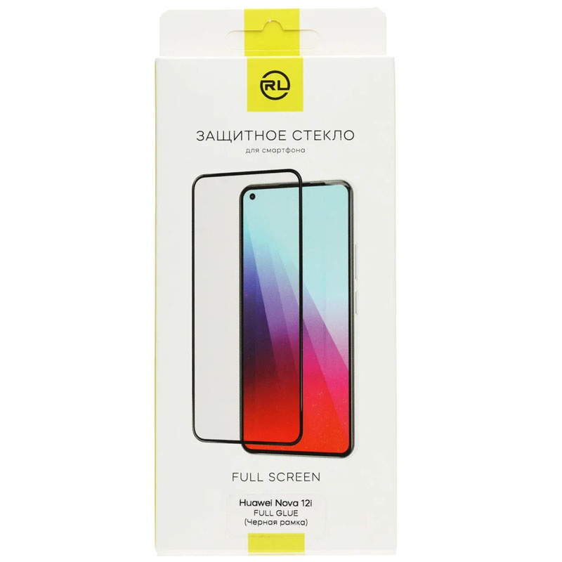 Защитное стекло Red Line для Huawei Nova 12i Full Screen Tempered Glass Full Glue Black УТ000039119 в Москвe