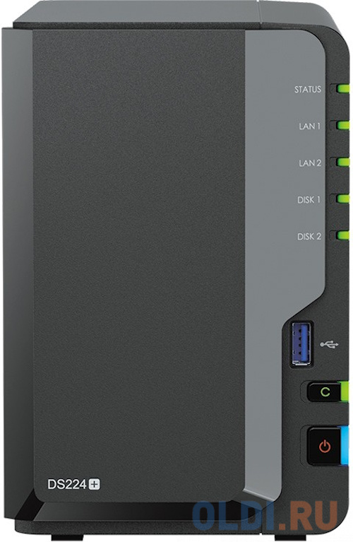 Сетевое хранилище Synology DiskStation DS224+ black (DS224+)