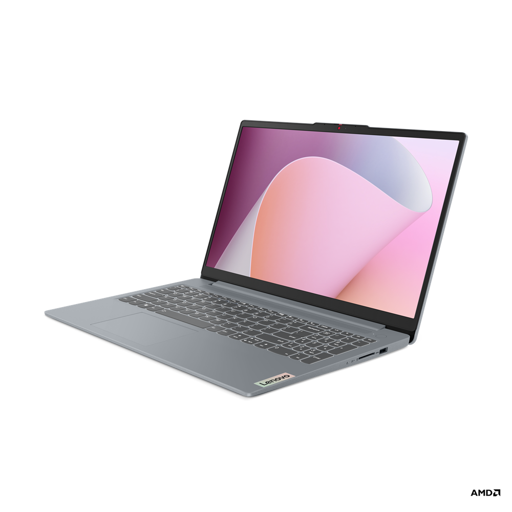 Ноутбук Lenovo IdeaPad Slim 3 15AMN8 15.6" IPS 1920x1080, AMD Ryzen 3 7320U 2.4 ГГц, 8Gb RAM, 512Gb SSD, без OC, серый (82XQEDTLRU)