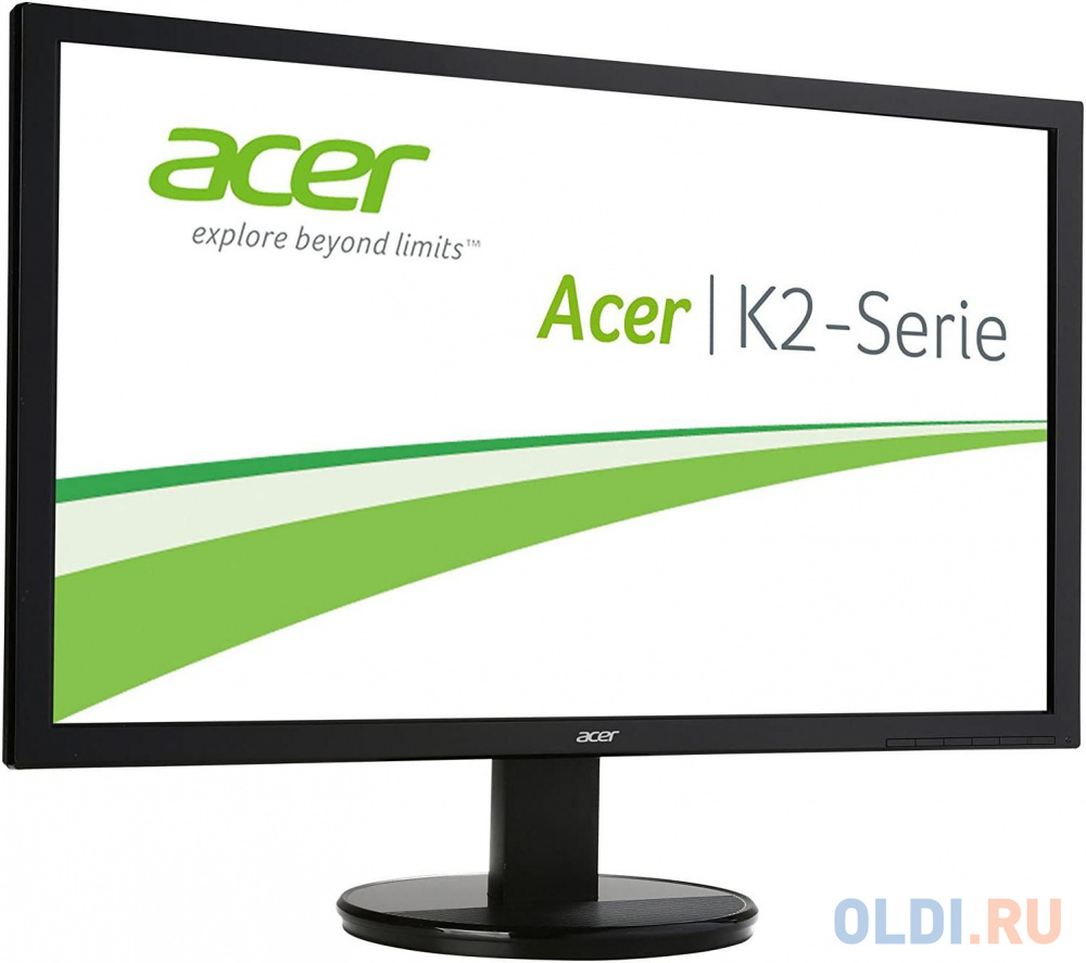 19.5" ACER  K202HQLAb , TN, 1366x768,  5 ms  90°/65°, 200nits, VGA, 600:1, VESA 100x100, Glossy Black в Москвe