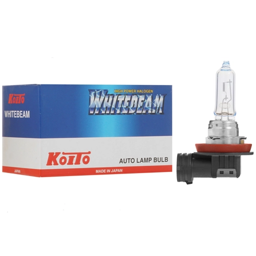 Лампа автомобильная галогенная Koito Whitebeam, 65Вт, 12В, H9, 4000K, 1шт. (0759W)