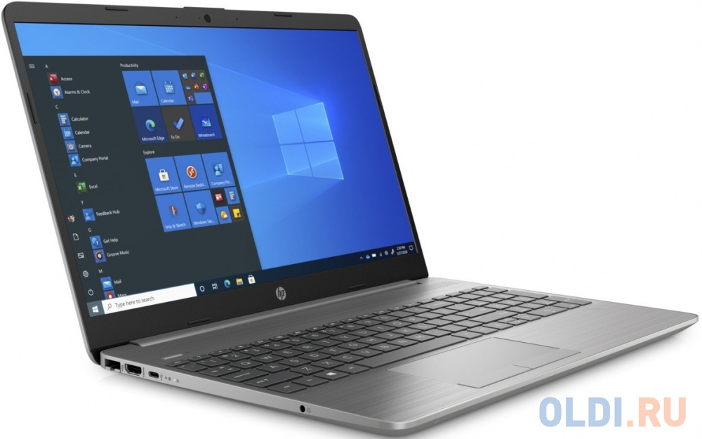 Ноутбук HP250 G9 15.6" FHD, Intel Core i3-1215U, 8Gb, 256Gb SSD, no ODD, Win10, серебристый*