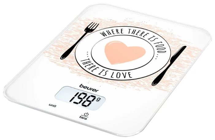 Весы кухонные электронные Beurer KS19 Love макс.вес:5кг рисунок