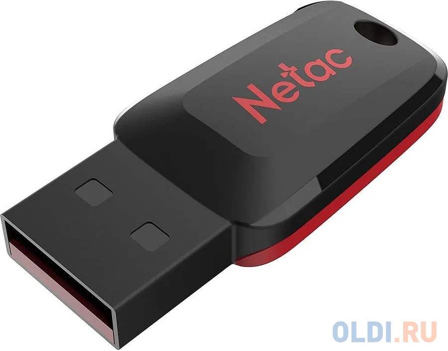 Флешка 128Gb Netac U197 USB 2.0 красный черный