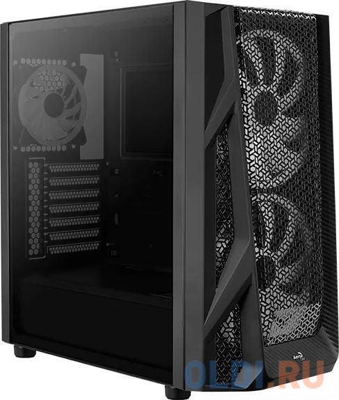 Корпус ATX Aerocool AirHawk Duo-G-BK-v1 Без БП чёрный ACCM-PB19033.11