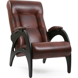 Кресло для отдыха Мебель Импэкс Модель 41 венге без лозы/венге без лозы к/з antik crocodile