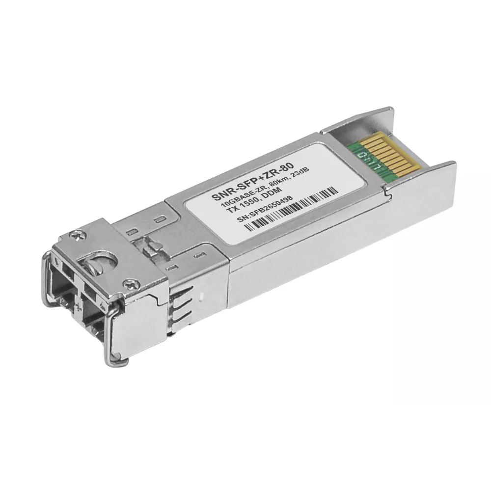 Модуль SFP+ SNR, 80 км, LC, Tx:1550 нм, 10 Гбит/с, SM, двойной (SNR-SFP+ZR-80)