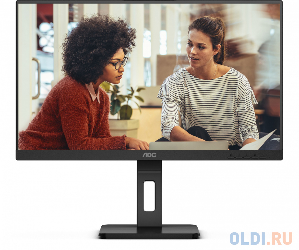 Монитор AOC 24" 24E3QAF черный IPS LED 16:9 HDMI M/M матовая HAS Piv 300cd 178гр/178гр 1920x1080 75Hz VGA DP FHD USB 4.45кг в Москвe