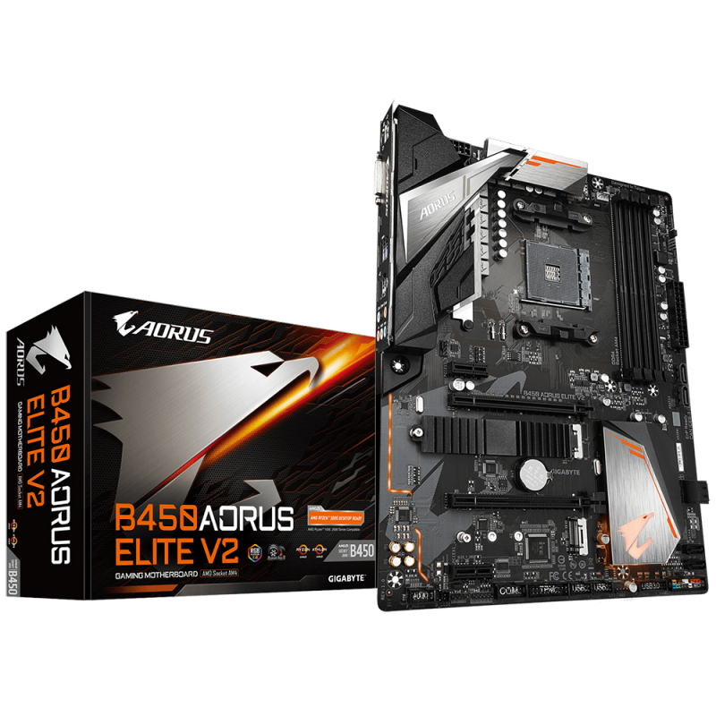 Материнская плата Gigabyte B450 AORUS ELITE V2 Socket AM4