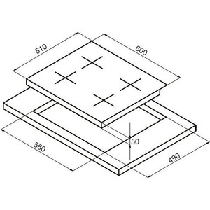 Встраиваемый комплект Korting HK 6205 RN + OKB 4630 CMX